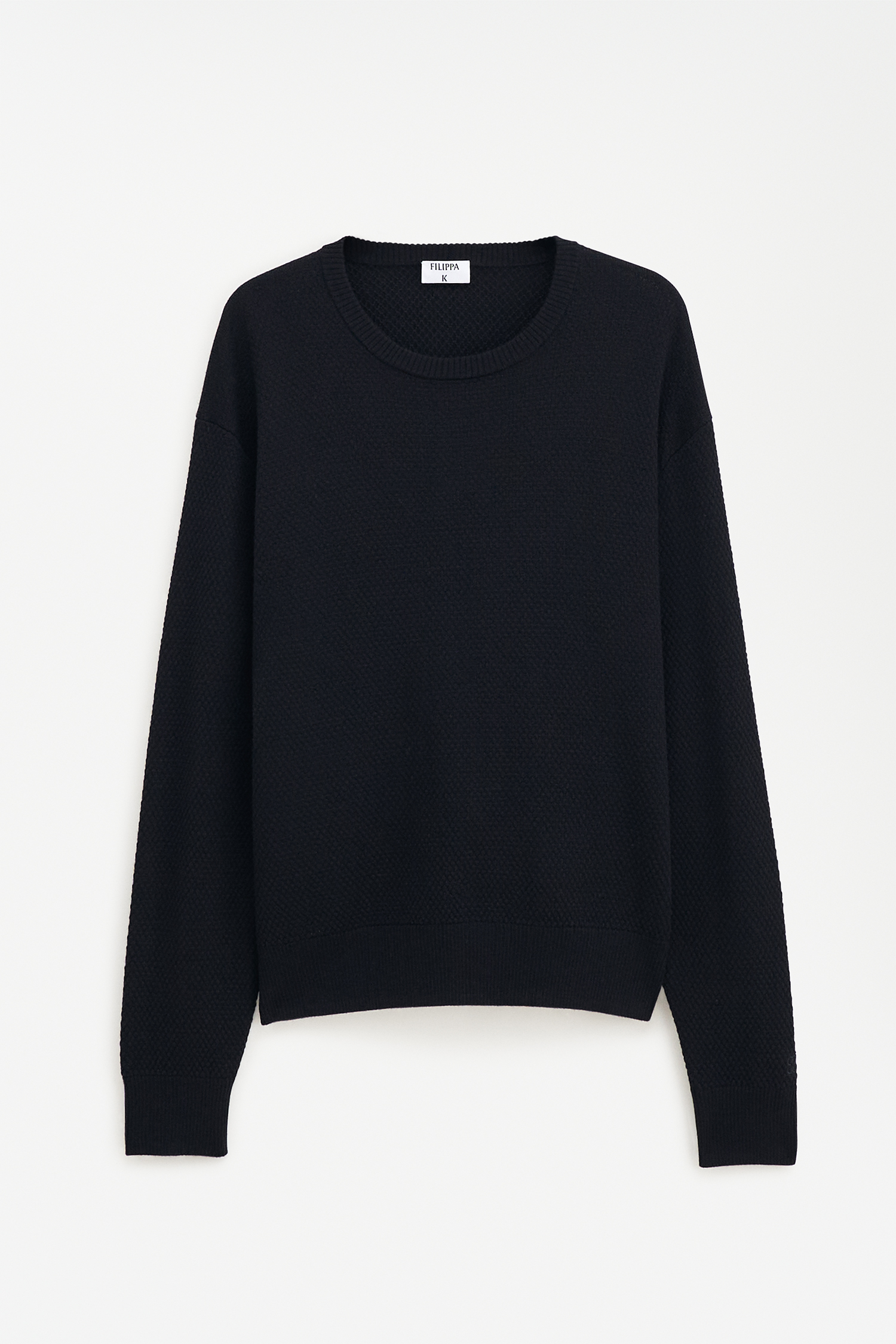 Filippa K Moss Knit Sweater In Black